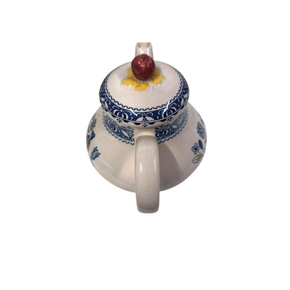 VTG. Johnson Bros Staffordshire Old Granite Ironstone Hearts and Flowers Teapot‎ - Picture 10 of 15